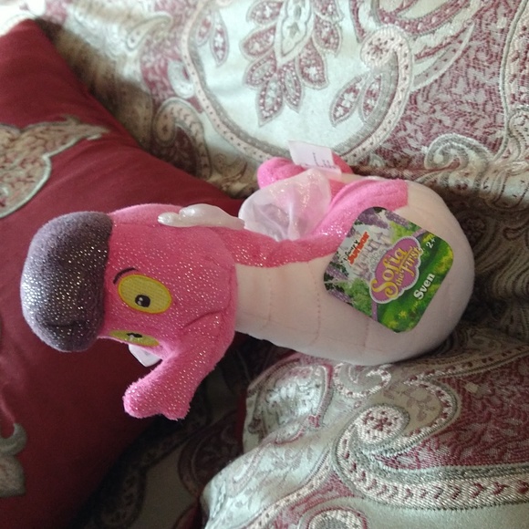 Disney Sofia the First Sven Pink Seahorse Plush Soft Stuffed toy - Picture 3 of 15